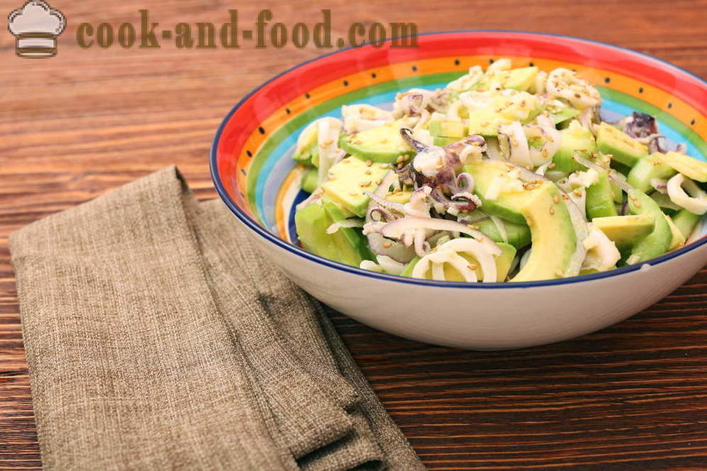 3 recipes delicious salad of squid and cucumber - video recipes at home