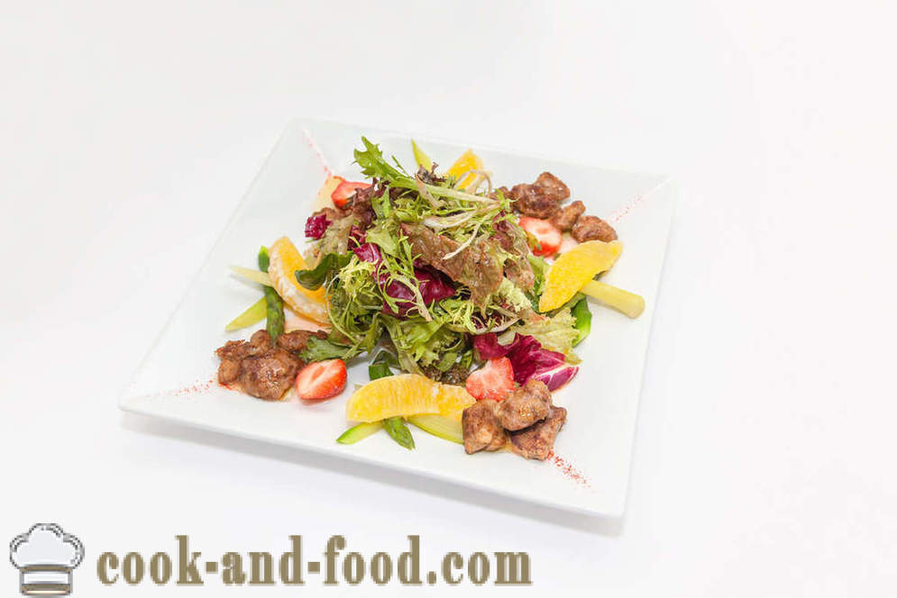 Recipe for Warm salad with chicken liver - video recipes at home