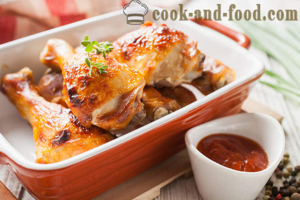 Recipes for delicious dishes from chicken drumsticks