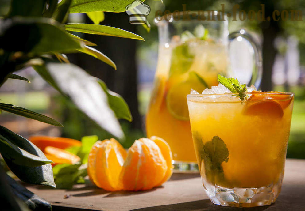 Fresh fresh: tangerine mojito mint and raspberry lemonade - video recipes at home