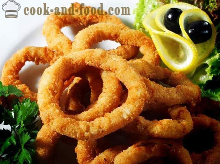Lunch of calamari - video recipes at home