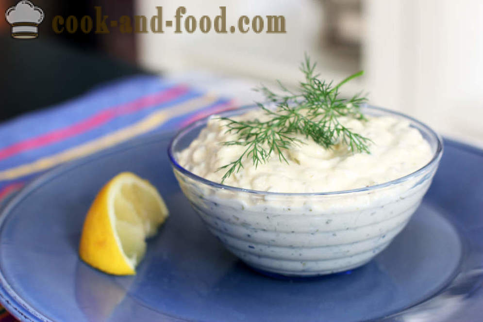 Decorate the dish of fish tartare sauce - video recipes at home