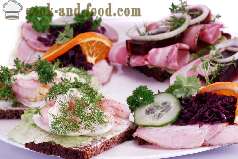 Denmark: a multi-storey sandwich and drowned in honey salmon - video recipes at home